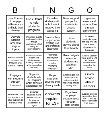 Find someone who... Bingo Card