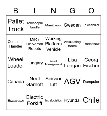 CT&I Bingo Card
