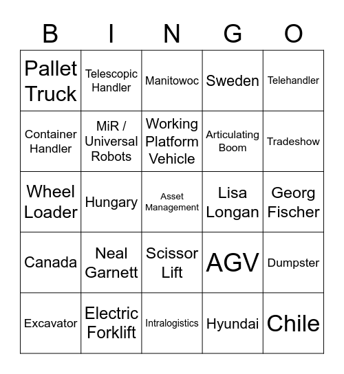 CT&I Bingo Card