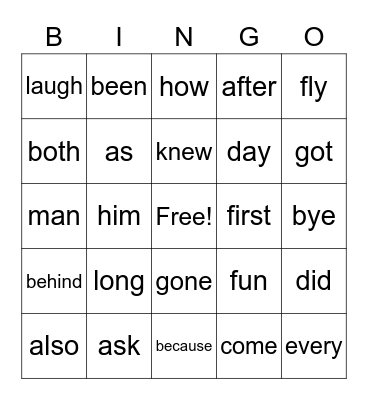 Whiz Kid Challenge Bingo Card