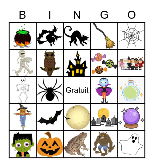 Bingo Hanté Bingo Card