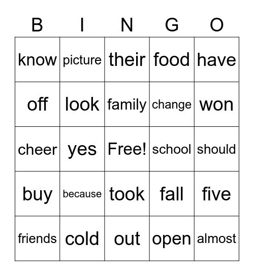 2-2a Bingo Card