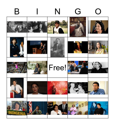 Hispanic Heritage Month Bingo Card