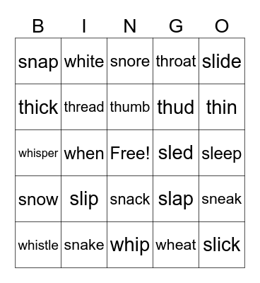 Review Bingo Card