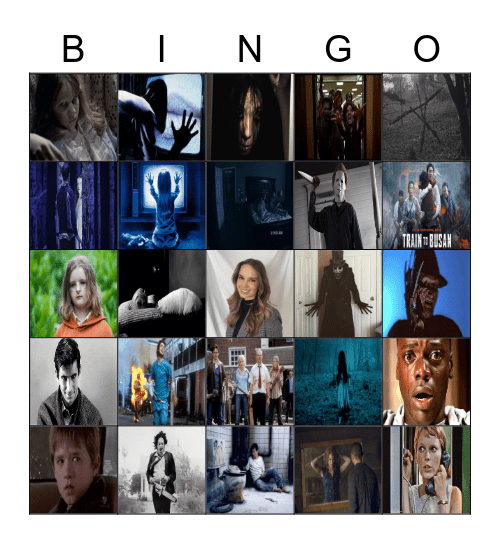 Scary Movies! Theme by Summer Fox! Bingo Card