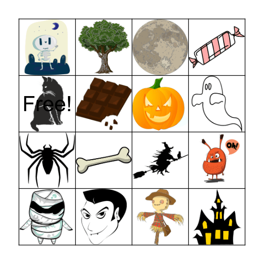 Bingo Halloween Bingo Card