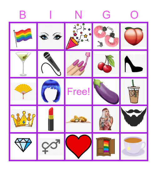 DRAG BINGO Card