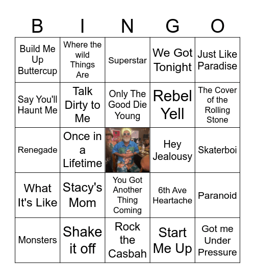 Bill's Round Bingo Card