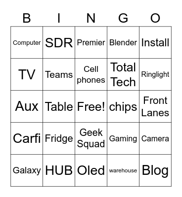 Membership Bingo Card