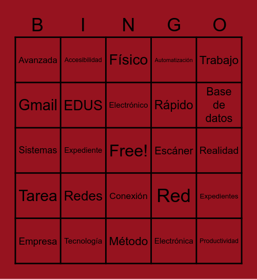 BINGO UNA G90 Bingo Card