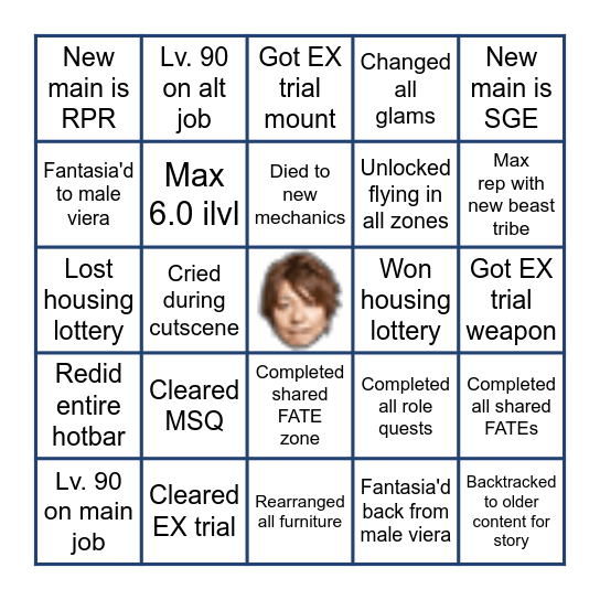 Endwalker Bingo Card