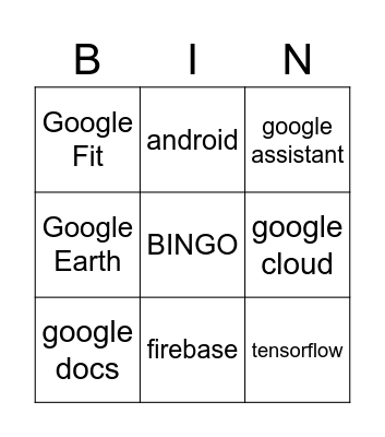 GDSC Bingo Card