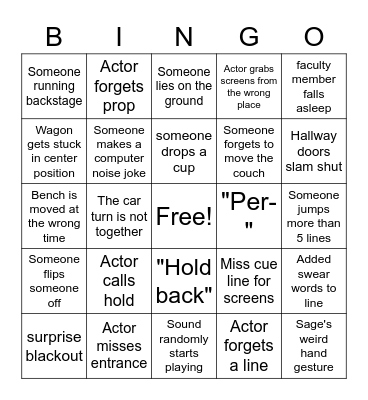 Good Kids Tech Bingo Card