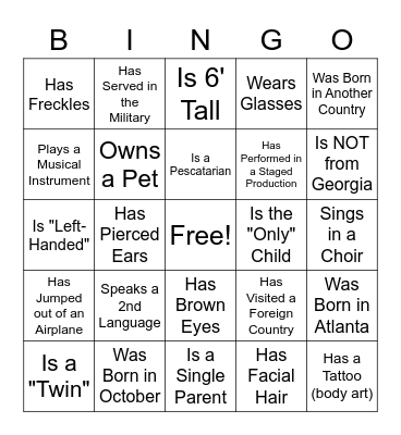DIVERSITY & INCLUSION Bingo Card
