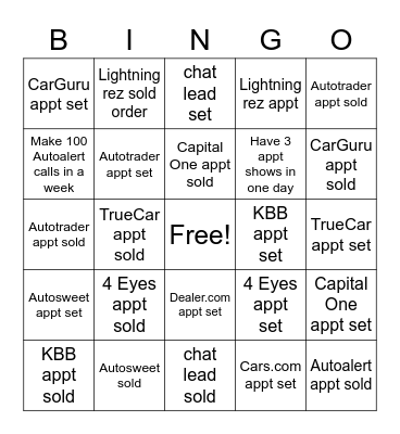 BDC Bingo Card