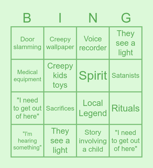 Onel's Bingo Card