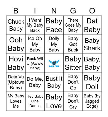 "Baby" Bingo Card