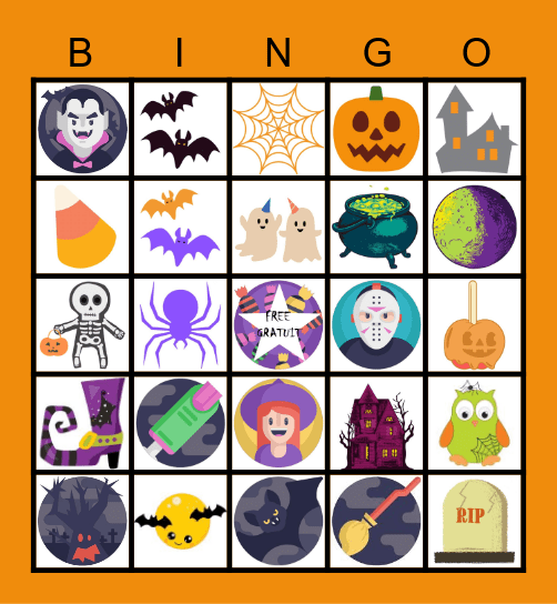 Spooktacular Bingo Spectraculaire Bingo Card