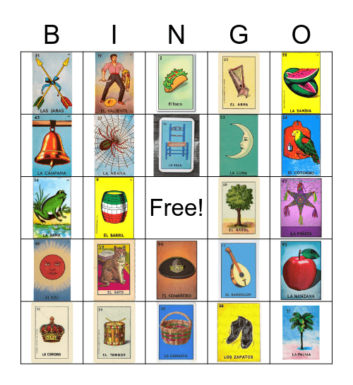 LOTERIA Bingo Card