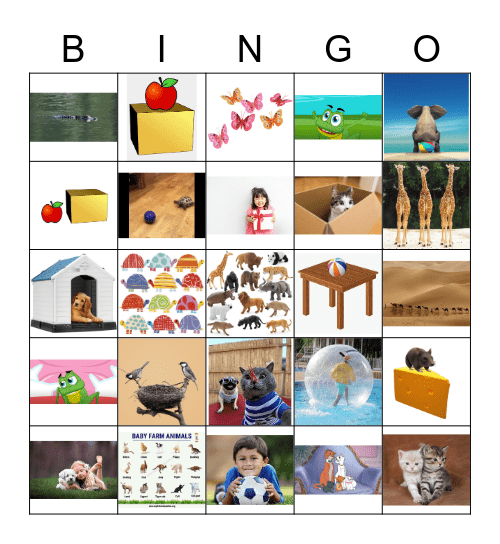 on by in has is sad happy & numbers Bingo Card