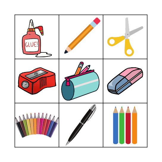 My school Bingo Card