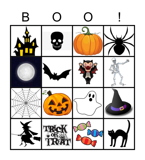 Halloween Bingo Card