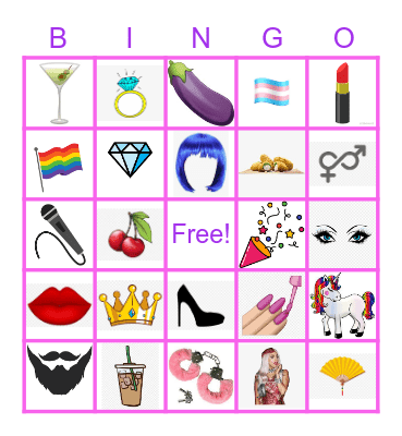 DRAG BINGO Card