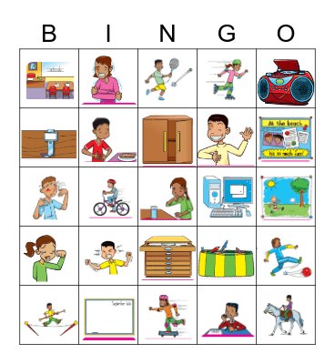 Vocabulary 2nd grade Bingo Card