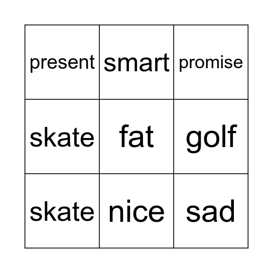 Bingo Card