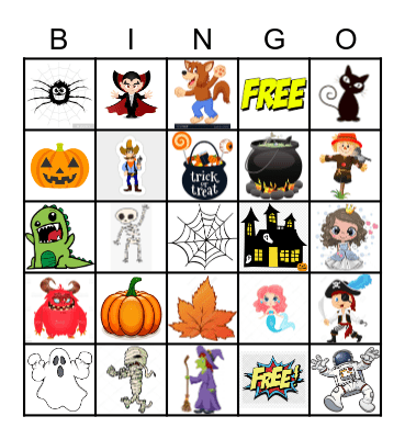 Halloween Bingo Card