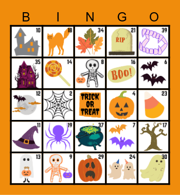 Halloween Bingo Card