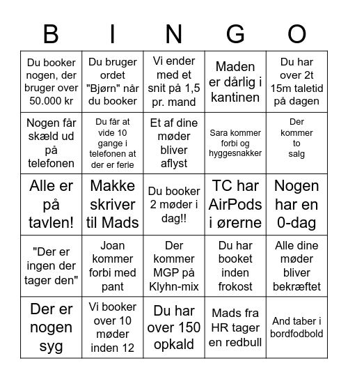 TM-Bingo! Bingo Card