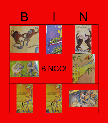 GIRAFFES CAN'T DANCE Bingo Card
