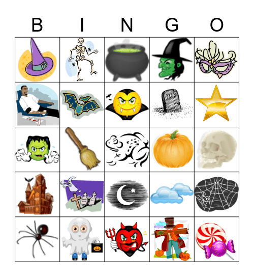 C'est l'Halloween Bingo Card