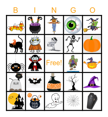 HAPPY HALLOWEEN Bingo Card