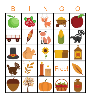 SBU's Fall Bingo Card
