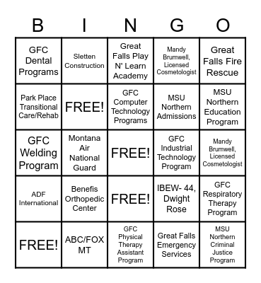 L.I.F.E. BINGO! Bingo Card