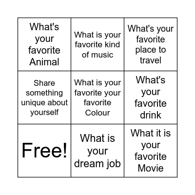 WORKPLACE FUN Bingo Card