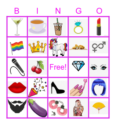 DRAG BINGO Card
