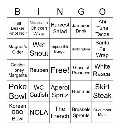 SOUTH BRANCH Bingo Card