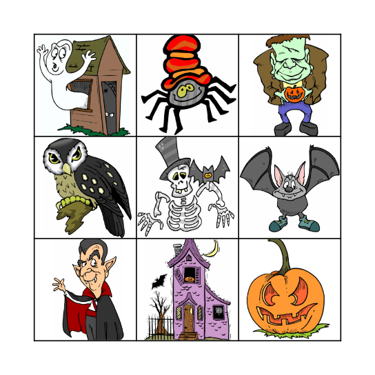 HALLOWEEN BINGO! Bingo Card