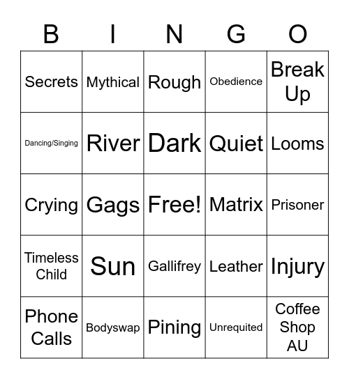 Best Enemies Bingo Card