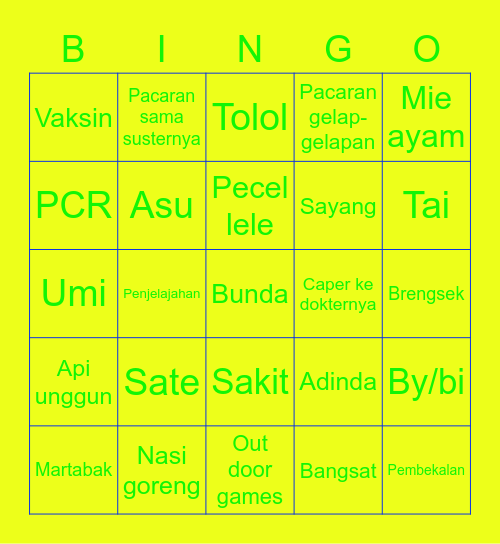 MINO2NiX Bingo Card