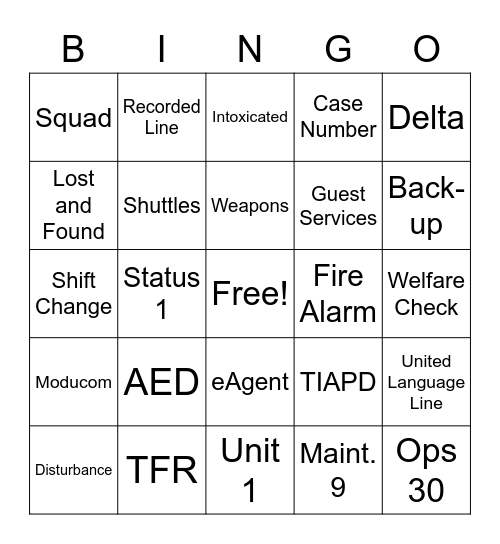 Fundamental Bingo 1 Bingo Card