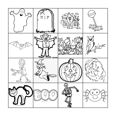 Halloween Bingo Card