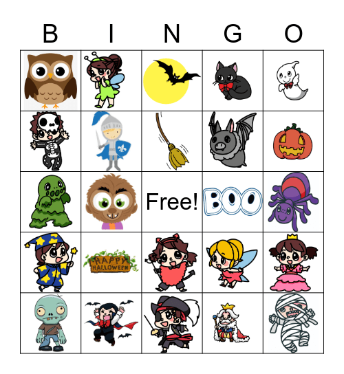 Halloween Bingo Card