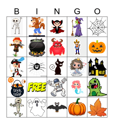Halloween Bingo Card