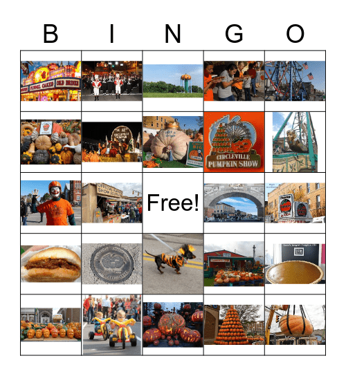 Pumpkin Show Bingo Card