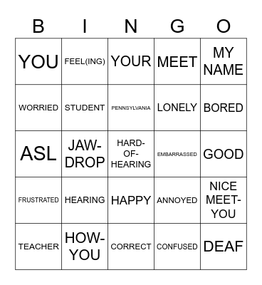 Review Bingo Card