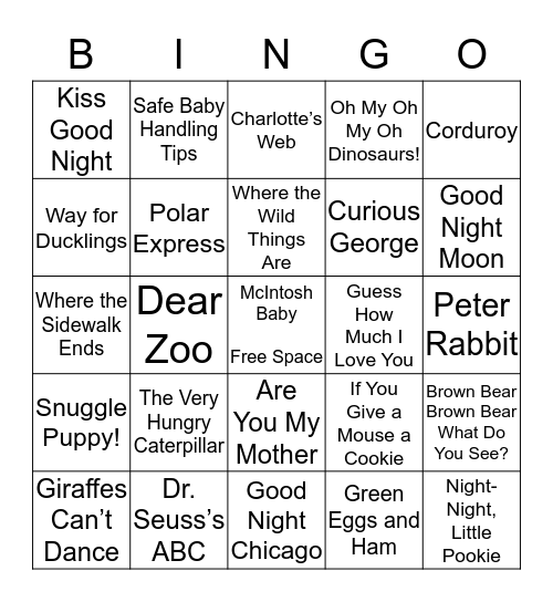 ~ McIntosh Baby Shower ~ Bingo Card